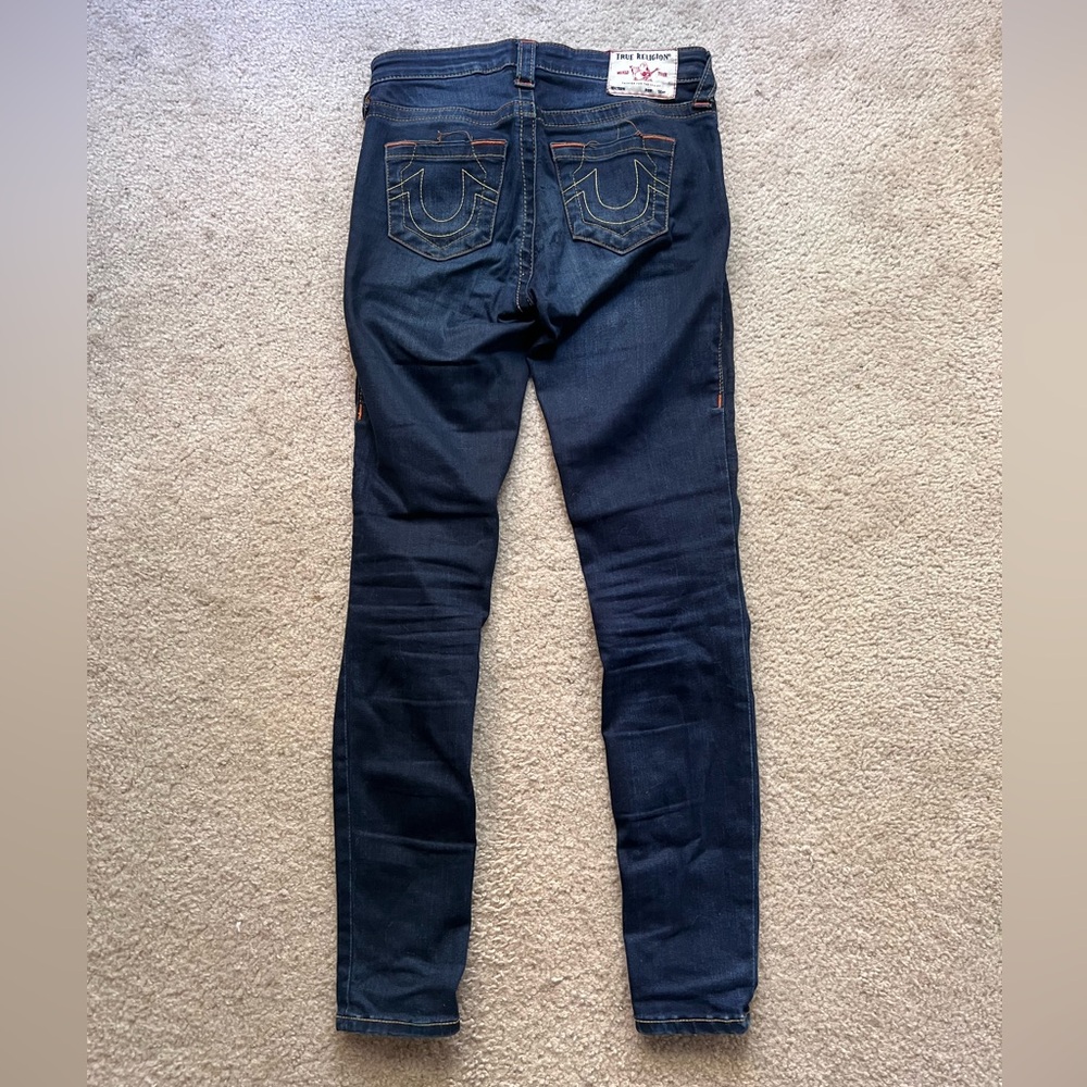 True Religion 25 Mid-Rise Skinny Jeans Halle